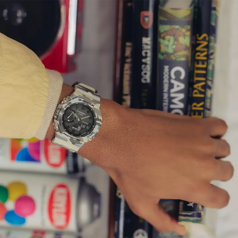 Casio G-Shock Black Dial Ana-Digital Men's Watch- GA-2100CM-5A